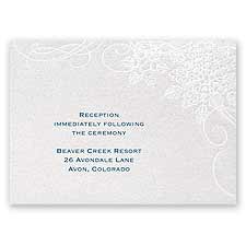 Winter's Kisses - Reception Card