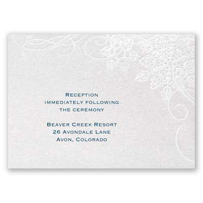 Winter's Kisses - Reception Card