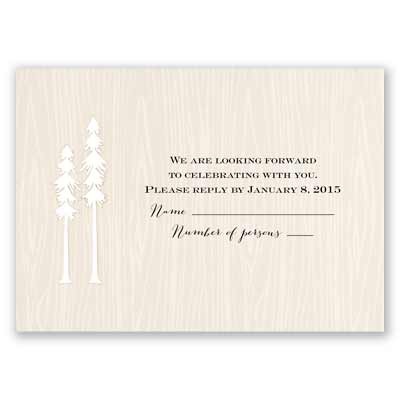 Regal Redwoods - Response Card and Envelope