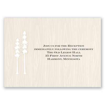 Regal Redwoods - Reception Card