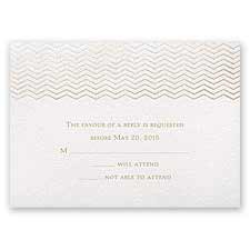 Chevron in Autumn - Response Card and Envelope