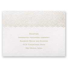Chevron in Autumn - Reception Card