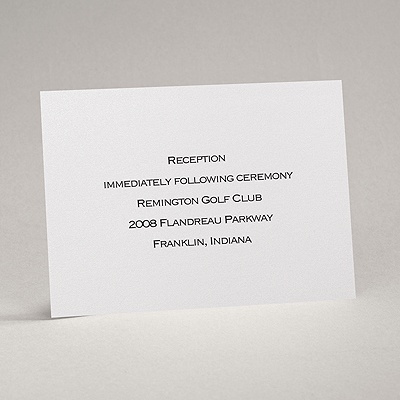 White Shimmer - Reception Card