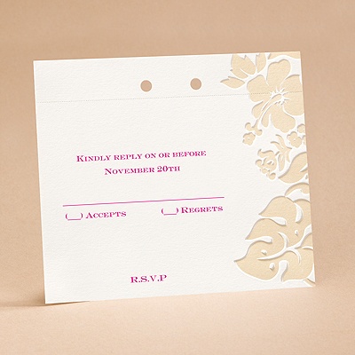 Hibiscus Flourish - Respond Card and Envelope