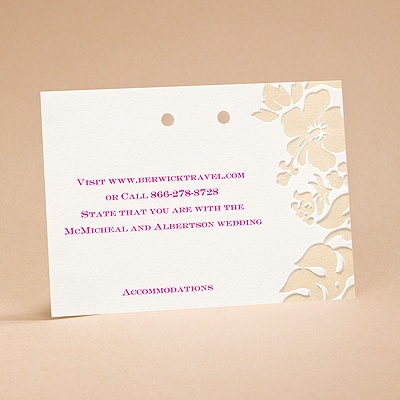 Hibiscus Flourish - Accommodations Card