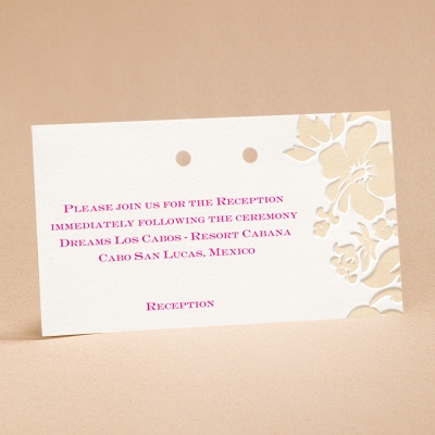 Hibiscus Flourish - Reception Card