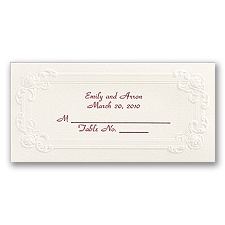 Ecru Victorian Place Cards