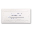 Pearl Border Bright White Place Cards