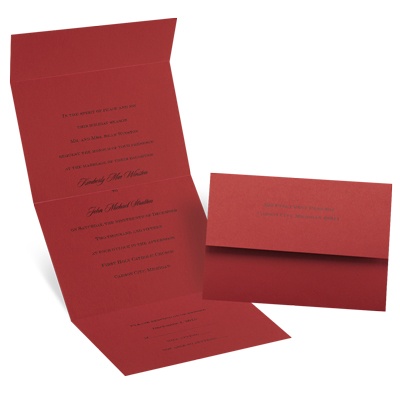 Merry and Bright - Seal and Send Invitation