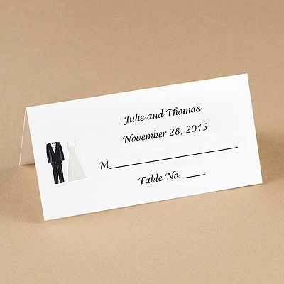 Formal Wear Place Cards