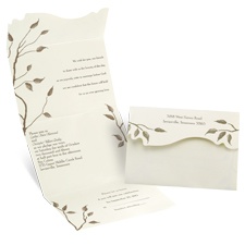 Growing Beauty - Seal and Send Invitation