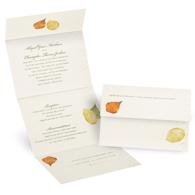 Touch of Autumn - Seal and Send Invitation
