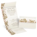 Faded Floral - Seal and Send Invitation