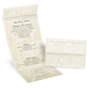 Floral Silhouette - Seal and Send Invitation
