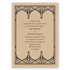 Art Deco Arcs - Invitation