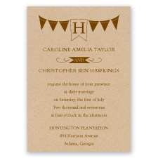 Pretty Pennants - Invitation