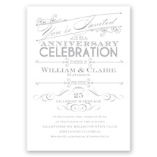 Let's Celebrate - Anniversary Invitation