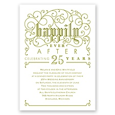 Filigree Whimsy - Anniversary Invitation