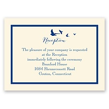 Of a Feather - Ecru - Reception Card