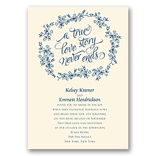 True Love Story - Ecru - Invitation