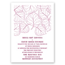 Leaf Silhouettes - Invitation