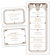 Art Deco Arch - 3 for 1 Invitation