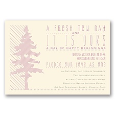 Fresh New Day - Ecru - Invitation