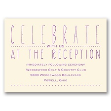 Fresh New Day - Ecru - Reception Card