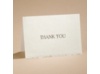 Ecru Deckle Edge - Thank You Card with Verse and Envelope