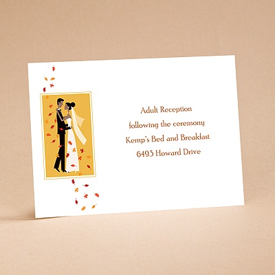 Autumn Breeze - Reception Card
