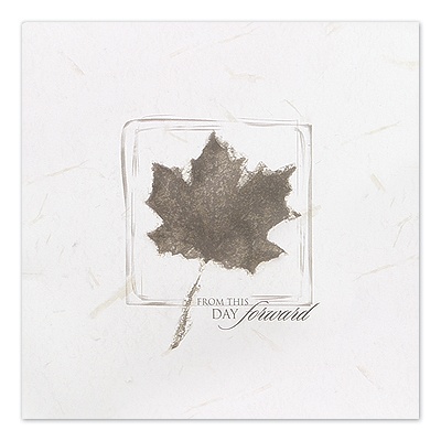 Square Leaf Blank Wedding Programs