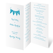 White Tri-fold Program