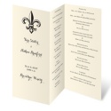 Ecru Wedding Programs
