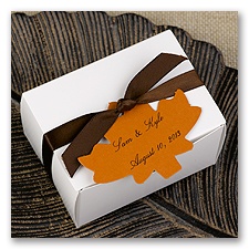 Spice Maple Leaf Favor Tags Blank or Personalized