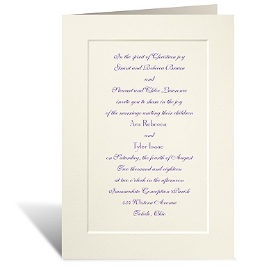 Tradition Triumphs - Large Invitation