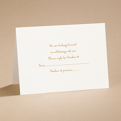 Ecru - Respond Card and Envelope