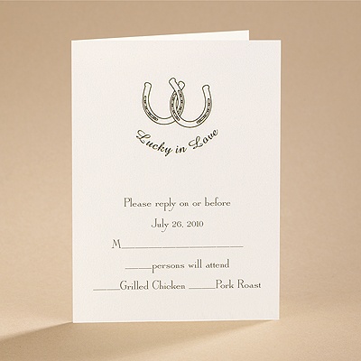 Lucky Pair - Response Card and Envelope