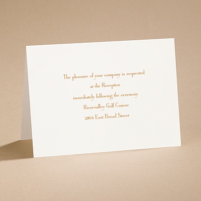 Ecru - Reception Card