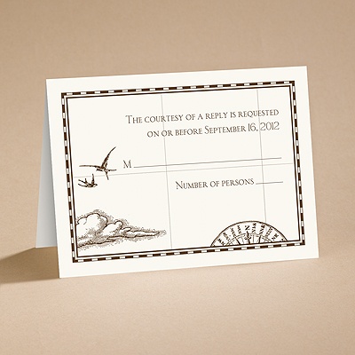 Treasure Map - Respond Card and Envelope