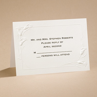 Ecru Heirloom - Respond Card And Envelope