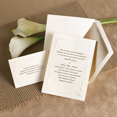 Ecru Heirloom - Invitation