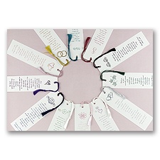 Personalized Moire Bookmarks with Tassels