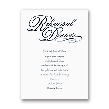 Rehearsal Dinner Invitation