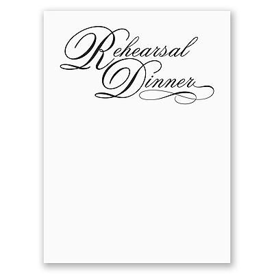 Rehearsal Dinner Invitations