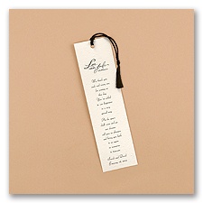 Forever Floral Bookmark - Ecru