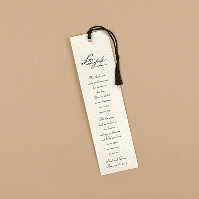 Forever Floral Bookmark - Ecru