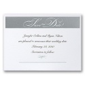 Silver Save the Date Card