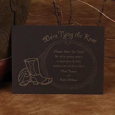 Tying the Knot - Save the Date Card