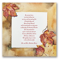 Autumn's Palette - Invitation