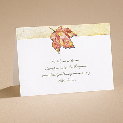 Autumn's Palette - Reception Card